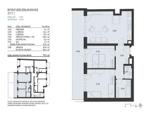 Prodej bytu 3+kk, Židlochovice, Masarykova, 73 m2