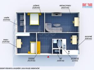 Prodej bytu 3+1, Rokycany - Nové Město, Pražská, 69 m2