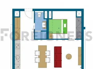 Pronájem bytu 2+kk, Brno, Dornych, 51 m2