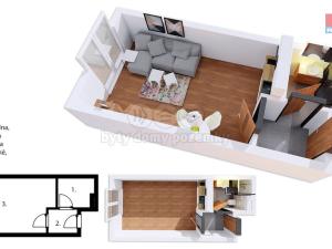 Prodej bytu 1+kk, Praha - Třebonice, U Zličína, 22 m2