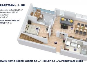 Prodej bytu 4+kk, Vrchlabí, Horská, 91 m2