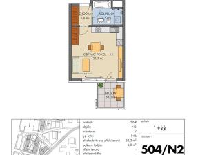 Prodej bytu 1+kk, Praha - Hlubočepy, náměstí Olgy Scheinpflugové, 33 m2