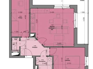 Prodej bytu 3+kk, České Budějovice, Branišovská, 61 m2