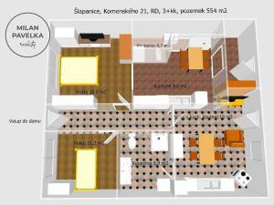 Prodej rodinného domu, Šlapanice, Komenského, 69 m2