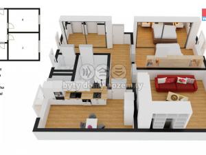Prodej bytu 2+1, Olomouc - Hejčín, Ladova, 56 m2