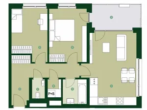 Prodej bytu 3+kk, Praha - Hlubočepy, Silurská, 75 m2
