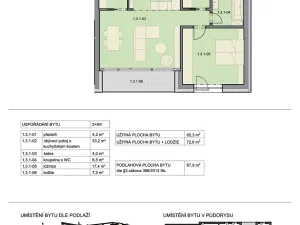 Prodej bytu 2+kk, Brno, Na kopcích, 68 m2