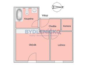 Pronájem bytu 1+1, České Budějovice, Hraniční, 35 m2