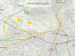 Prodej pole, Plzeň - Radčice, 3943 m2