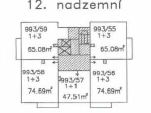 Prodej bytu 3+1, Plzeň, Břeclavská, 65 m2