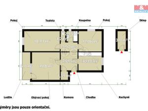 Prodej bytu 3+1, Horní Bělá, 77 m2