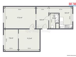 Prodej bytu 3+1, Chodov, Osadní, 54 m2