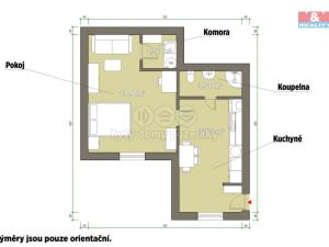 Pronájem bytu 1+1, Plzeň - Východní Předměstí, Radyňská, 41 m2