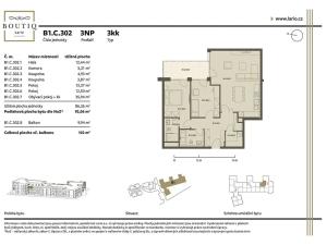 Prodej bytu 3+kk, Praha - Dolní Měcholupy, Kutnohorská, 92 m2