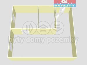 Pronájem bytu 1+1, Ostrava - Vítkovice, Mírová, 35 m2