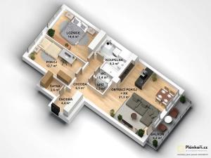 Prodej bytu 3+kk, Praha - Stodůlky, Brdičkova, 89 m2