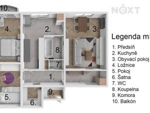 Prodej bytu 3+1, Břeclav, U Splavu, 73 m2