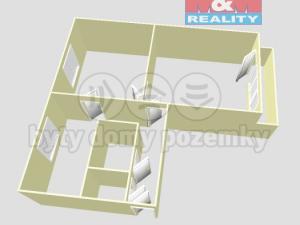 Pronájem bytu 2+1, Karviná - Ráj, Kosmonautů, 54 m2