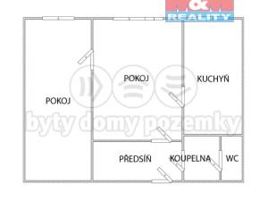 Pronájem bytu 2+1, Ostrava - Dubina, Václava Košaře, 44 m2