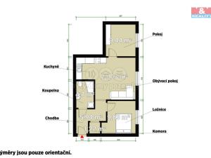 Prodej bytu 3+kk, Vochov, 52 m2