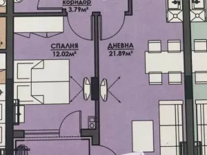 Prodej bytu 2+kk, Burgas, Bulharsko, 54 m2