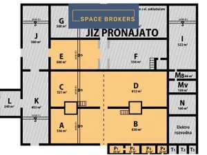 Pronájem skladu, Pardubice, Dělnická, 560 m2