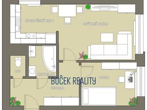 Pronájem bytu 2+kk, Hořovice, Višňová, 41 m2