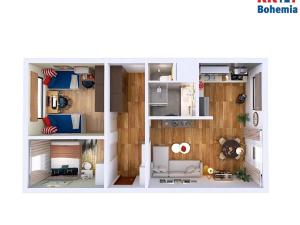 Prodej bytu 3+1, Praha - Kolovraty, K vrbě, 61 m2