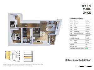 Prodej bytu 3+kk, Praha - Hostivař, Pražská, 74 m2