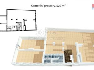Pronájem obchodního prostoru, Ústí nad Orlicí, Mírové nám., 520 m2
