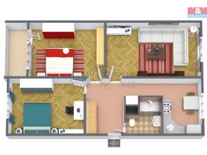 Prodej bytu 3+1, Karlovy Vary - Rybáře, Vodárenská, 77 m2