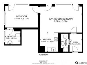Pronájem bytu 2+kk, Praha - Stodůlky, Hábova, 57 m2