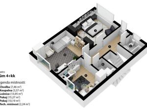 Pronájem rodinného domu, Praha - Háje, Exnárova, 110 m2