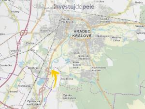 Prodej louky, Hradec Králové - Březhrad, 1285 m2