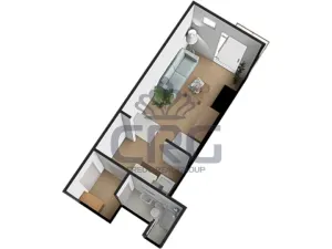 Pronájem bytu 1+kk, Brno, Mlýnská, 23 m2