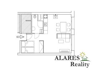 Pronájem bytu 1+kk, Praha - Střížkov, Vysočanská, 40 m2