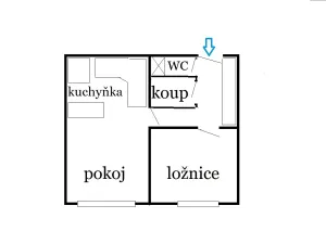 Pronájem bytu 2+kk, Brno, Vojtova, 45 m2