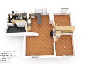 Prodej bytu 3+kk, Břežany II, 69 m2