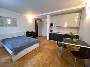 Pronájem bytu 1+kk, Praha - Nové Město, Hálkova, 30 m2