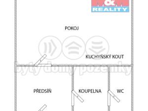 Pronájem bytu 1+kk, Klášterec nad Ohří - Miřetice u Klášterce nad Ohří, Královéhradecká, 19 m2