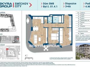 Prodej bytu 3+kk, Praha, Šiklové, 76 m2