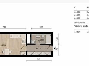 Pronájem bytu 1+kk, Praha - Břevnov, Radimova, 44 m2