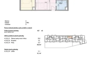 Prodej bytu 2+kk, Brno, Kalová, 46 m2