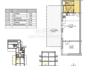 Pronájem bytu 2+kk, Kutná Hora - Hlouška, Za Lidkou, 55 m2