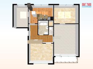 Pronájem bytu 3+1, Česká Lípa, Střelnice, 87 m2