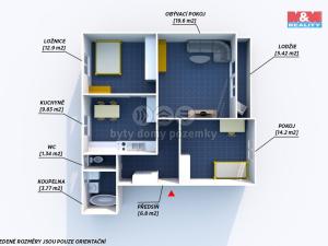 Pronájem bytu 3+1, Nepomuk, Lesní, 74 m2