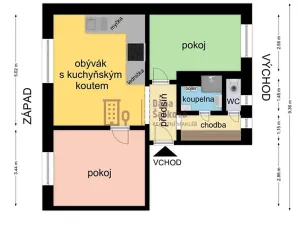 Pronájem bytu 3+kk, Jindřichův Hradec, Sídliště, 55 m2