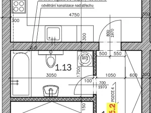 Pronájem bytu 2+kk, Vrdy, Koudelov, 55 m2