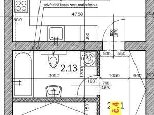 Pronájem bytu 2+kk, Vrdy, Koudelov, 55 m2