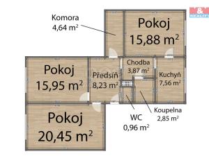 Prodej bytu 3+1, Toužim, Sídliště, 85 m2